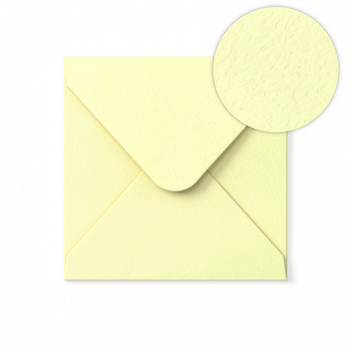 Ivoorkleurige Envelop met Hamerslagstructuur 155x155 mm