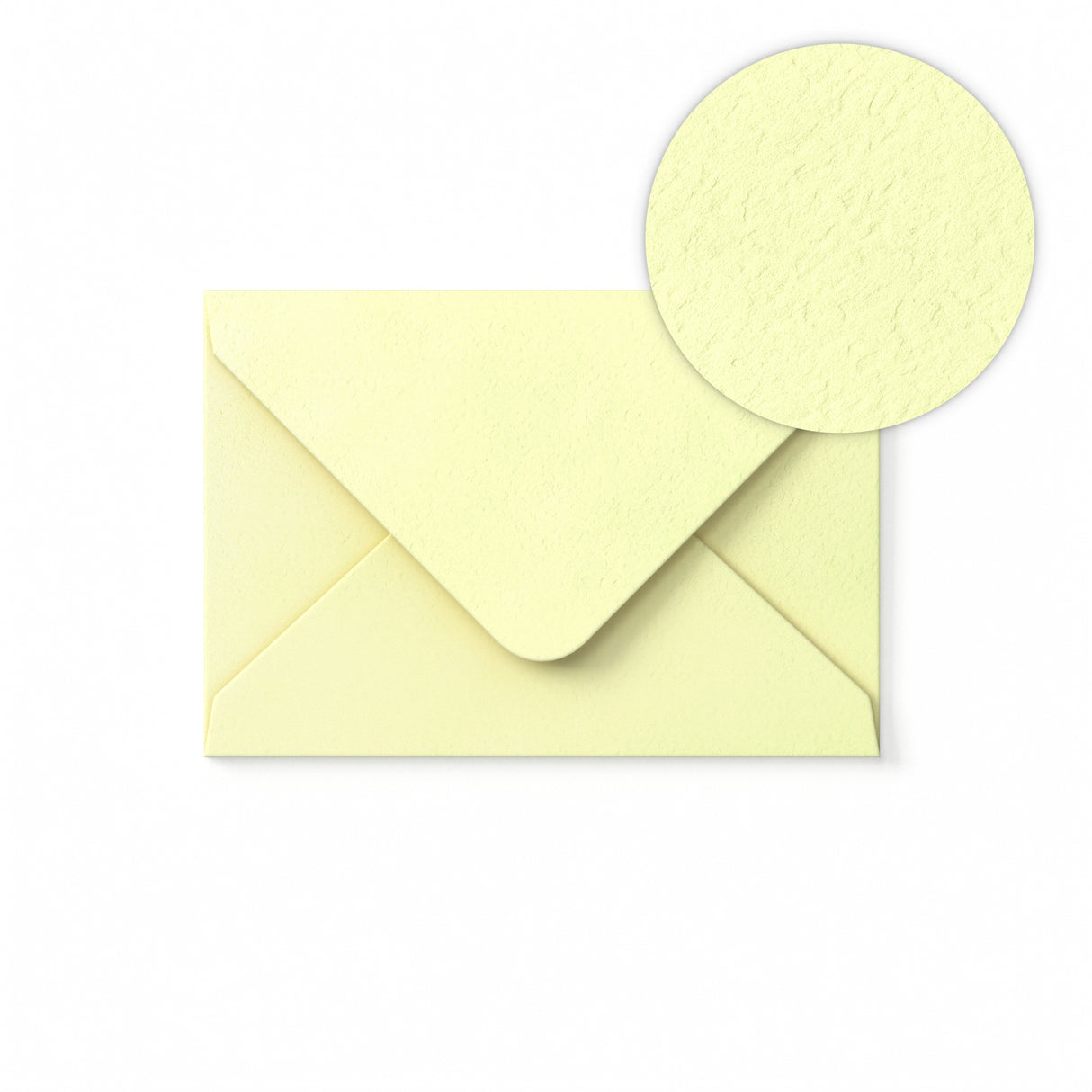 Ivoorkleurige Envelop met Hamerslagstructuur 65x94 mm