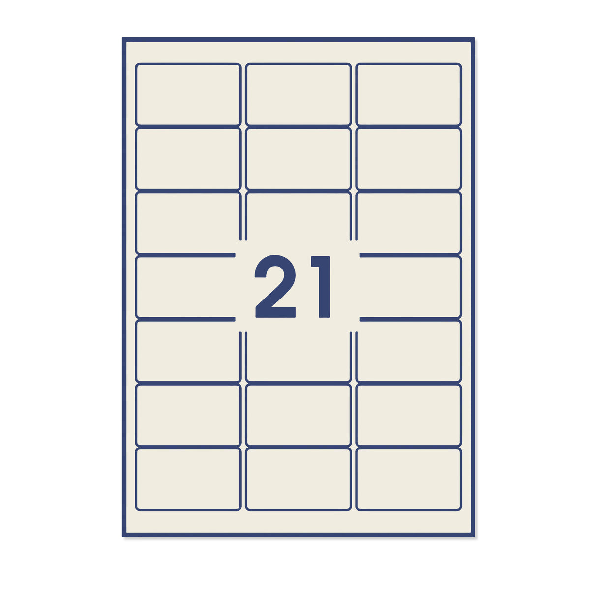 Rechthoekige zelfklevende etiketten