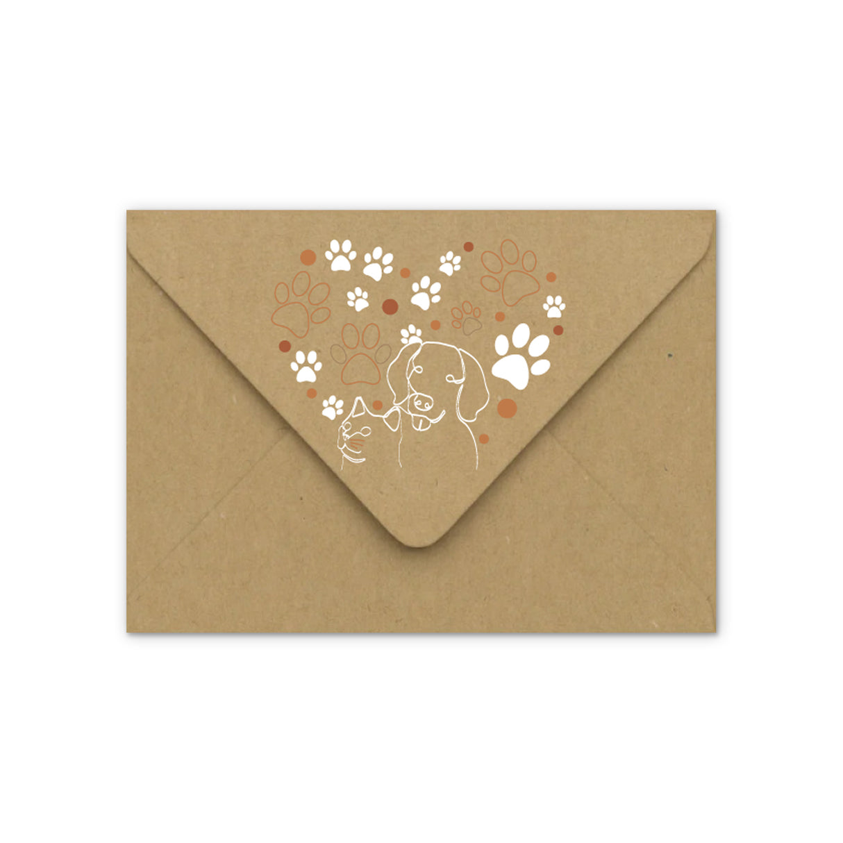 Envelop Pootafdruk motief