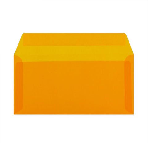 Translucent Envelopes Orange 110 x 220 mm (DL)