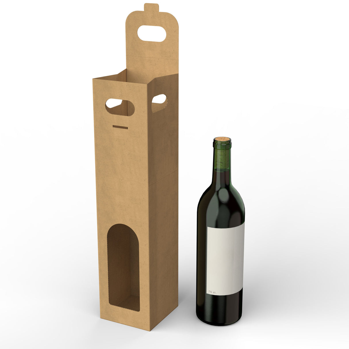 Kartonnen flesverpakking (75 cl.)