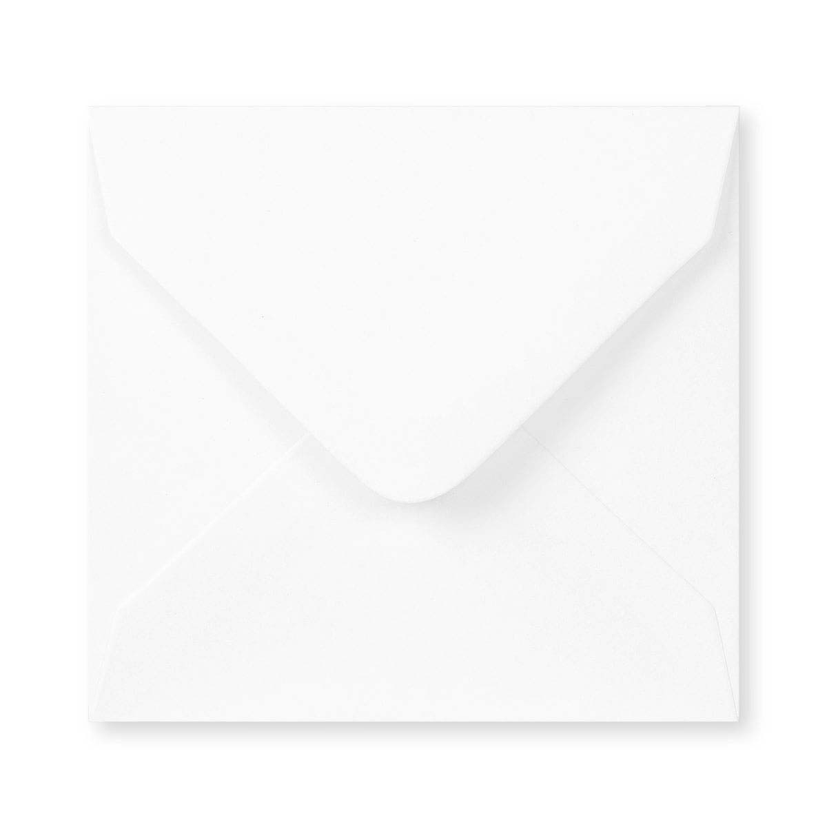 Witte envelop - Punt Flap 100x100 mm