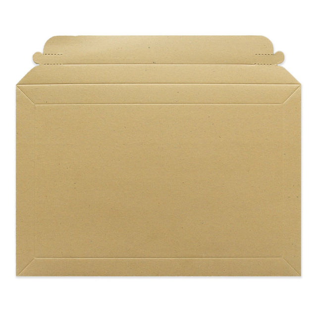 Manila Brown Peel & Seal Rigid Board Mailers Envelope (194 x 292mm)