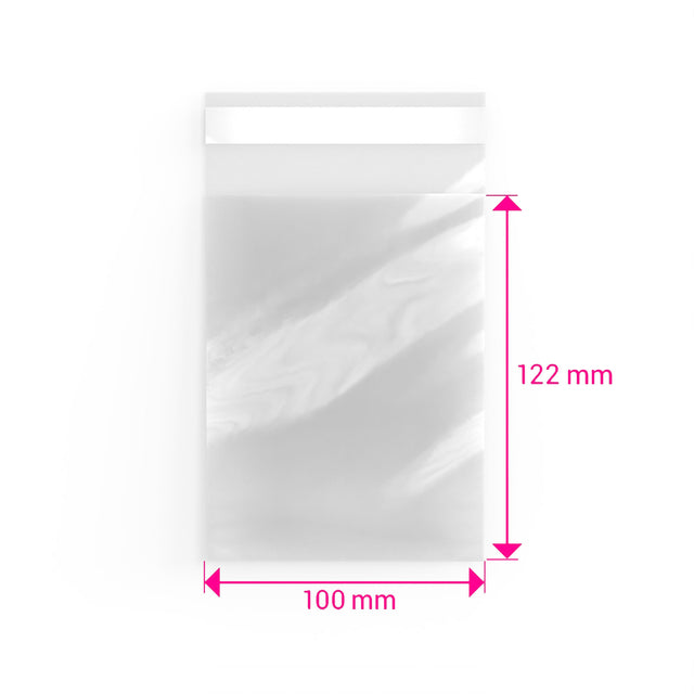 Cello Bags (Non-Header) Clear 122 x 100 mm