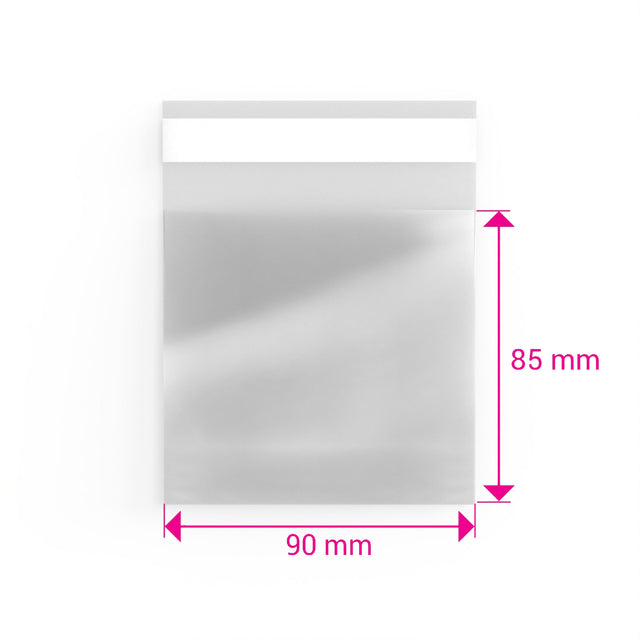Cello Bags (Non-Header) Clear 85 x 90 mm