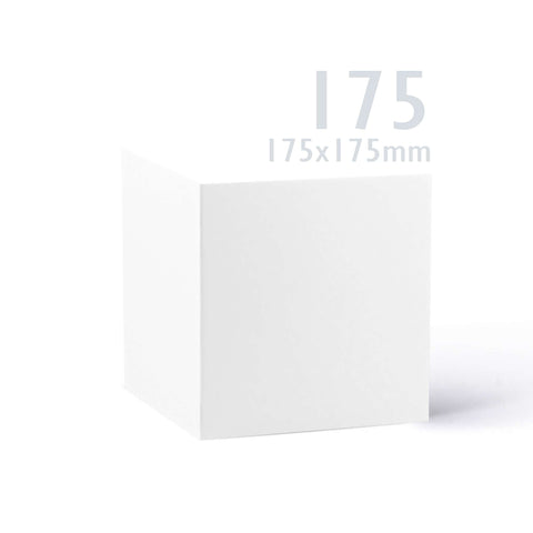 White Smooth Cards & Envelopes Pack White 175x175 mm + 170x170 mm