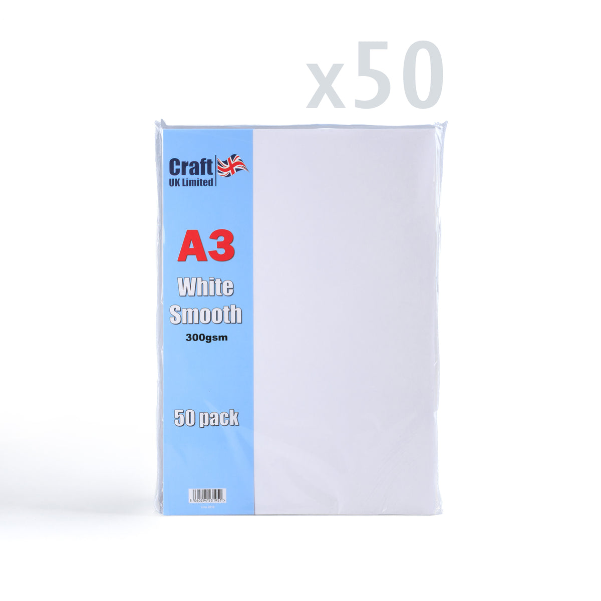 A3 Witte Kaart 300 g/m² Pak van 50 stuks