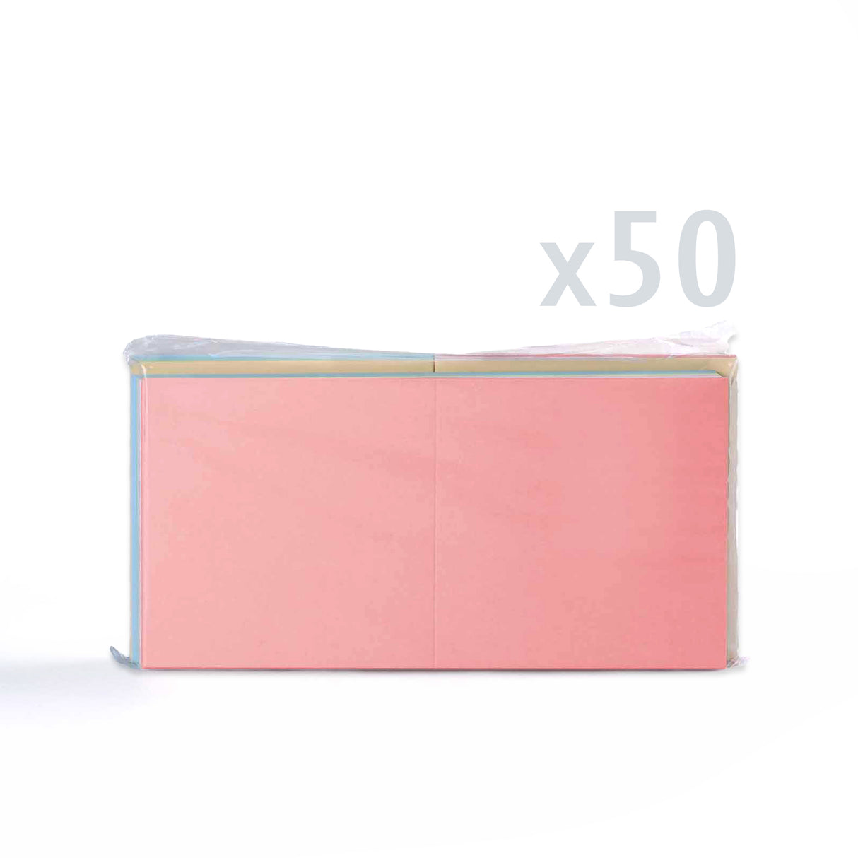 Gemengde pastelkleurige kaarten van 225 g/m² en bijpassende enveloppen van 100 g/m²