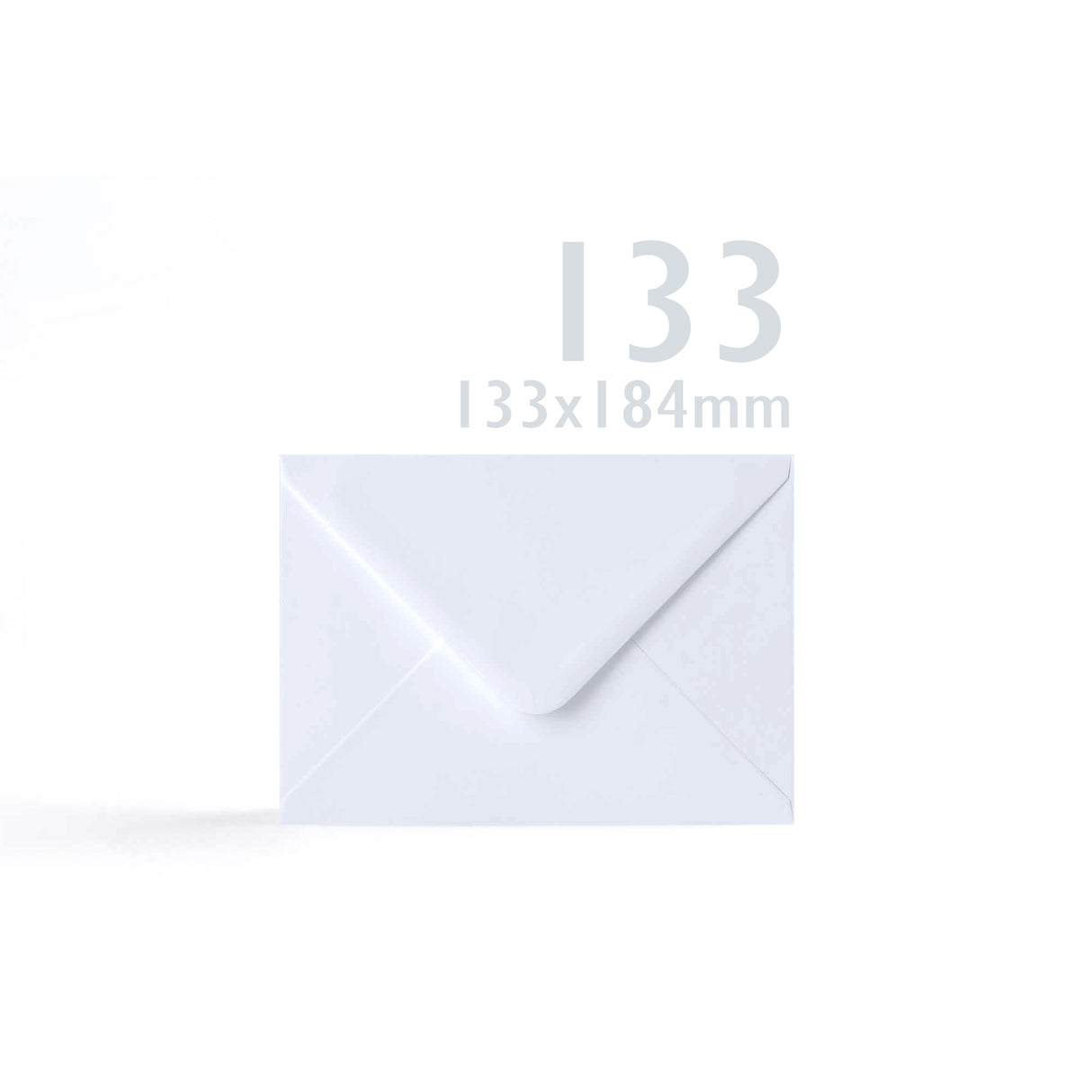 Set witte gladde kaarten 250 g/m² en enveloppen 100 g/m² – verpakking