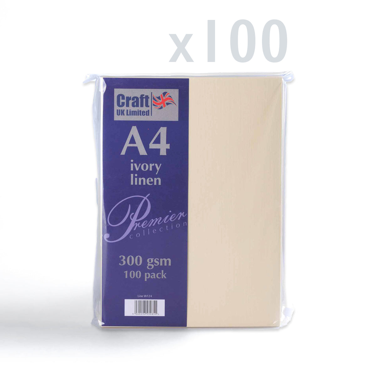 Kaart 300 g/m² Pak van 100 stuks