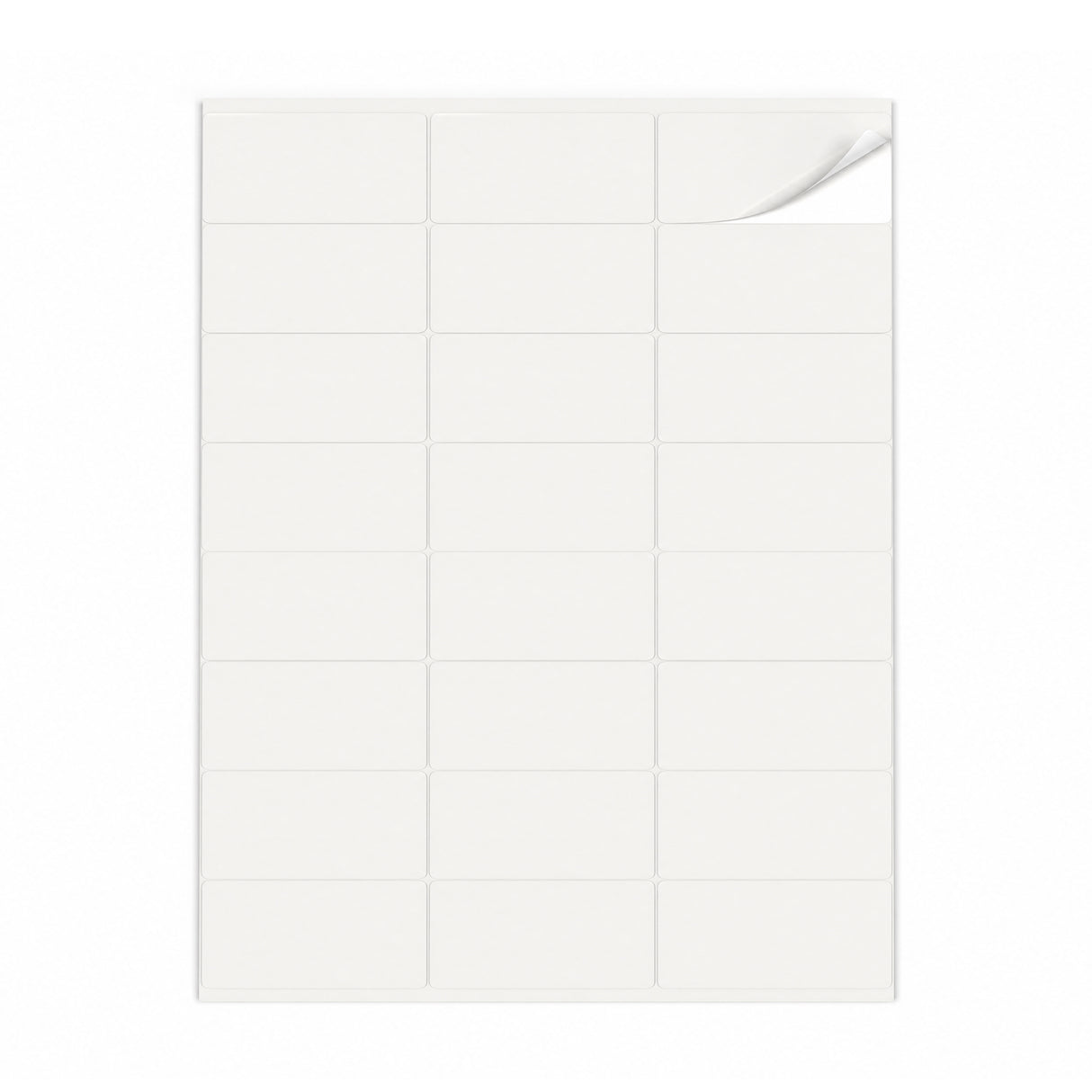 Witte etiketten pakketten S - 100 vel