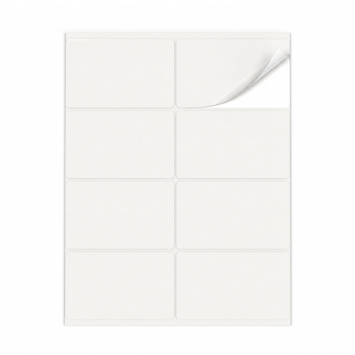 Witte etiketten pakketten ML - 100 vel