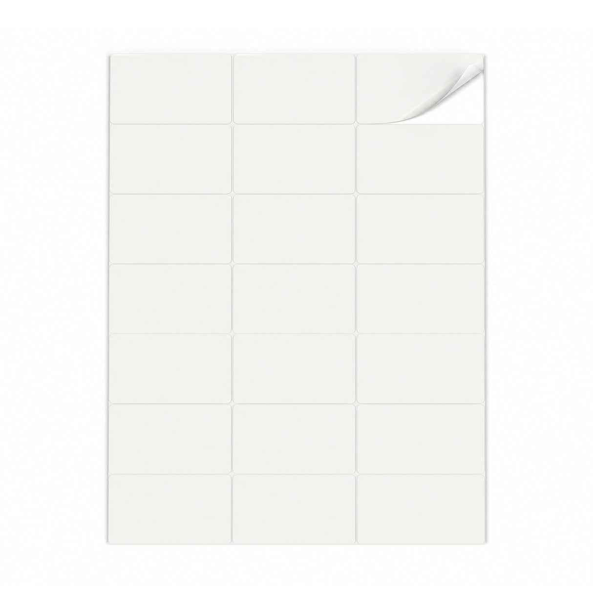 Witte etiketten pakketten S - 100 vel