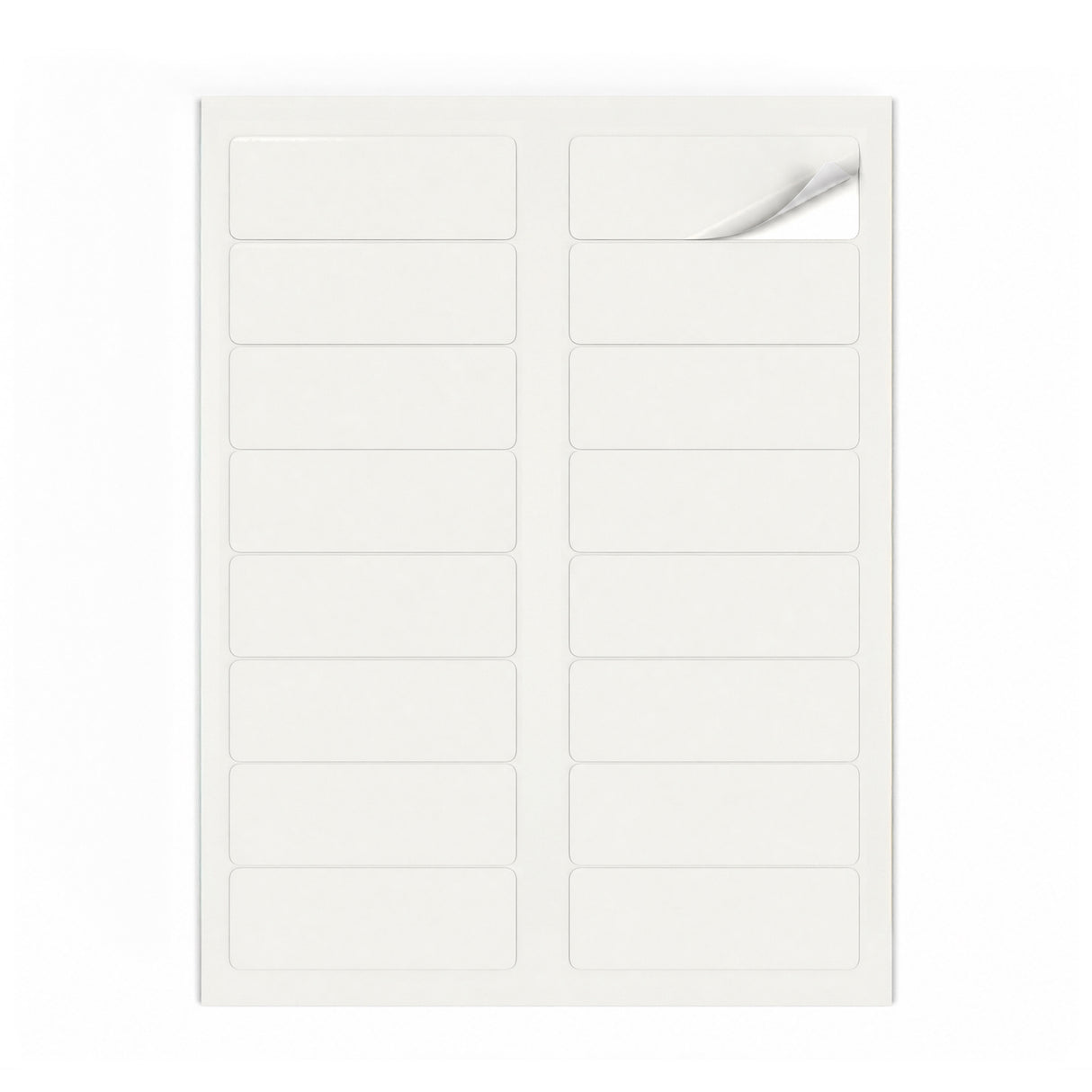 Witte etiketten pakketten M - 100 vel