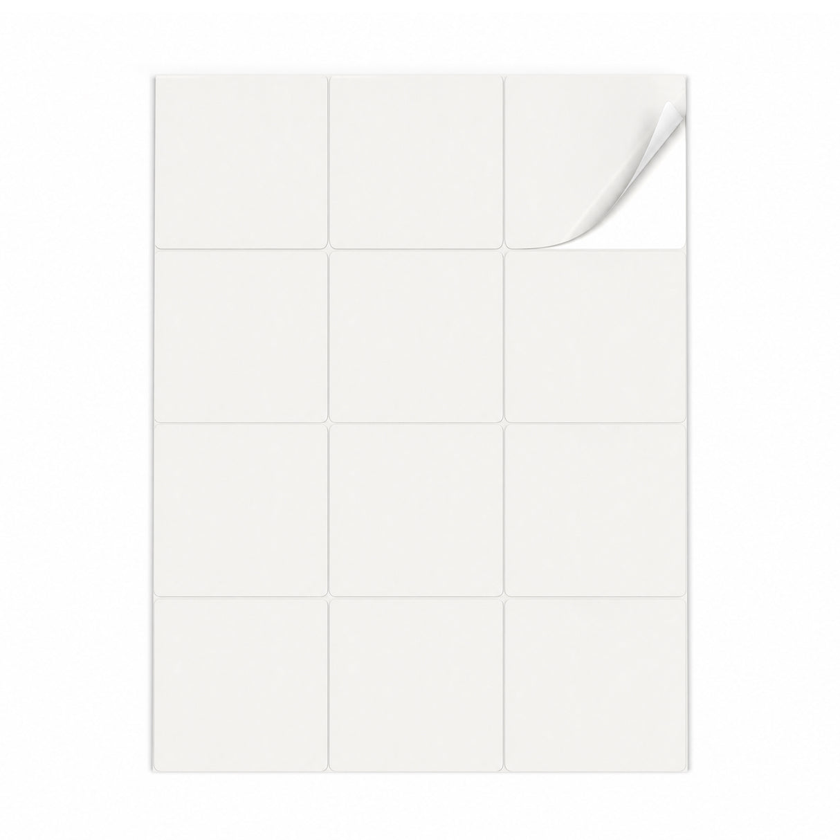 Witte etiketten pakketten ML - 100 vel