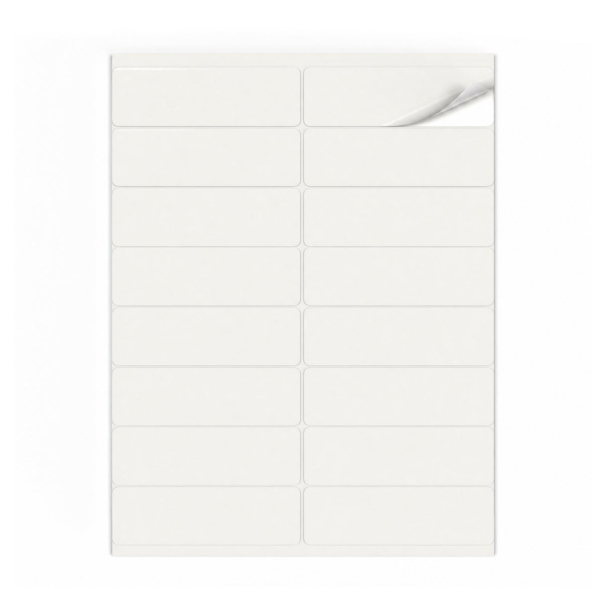 Witte etiketten pakketten M - 100 vel