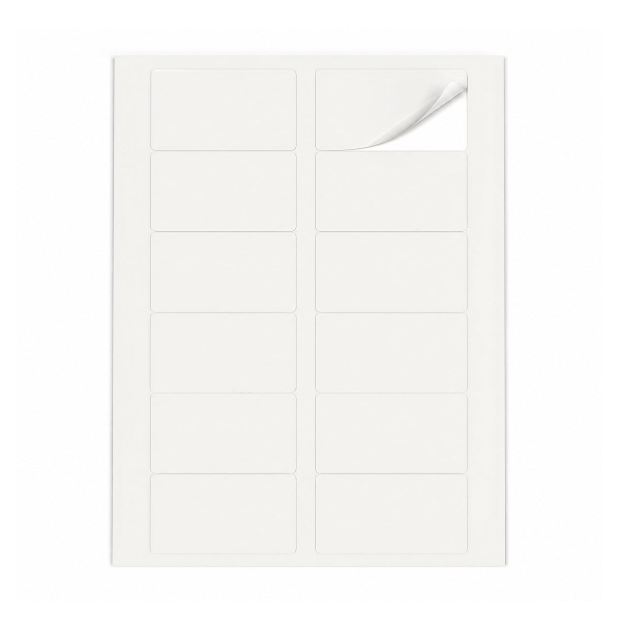 Witte etiketten pakketten M - 100 vel