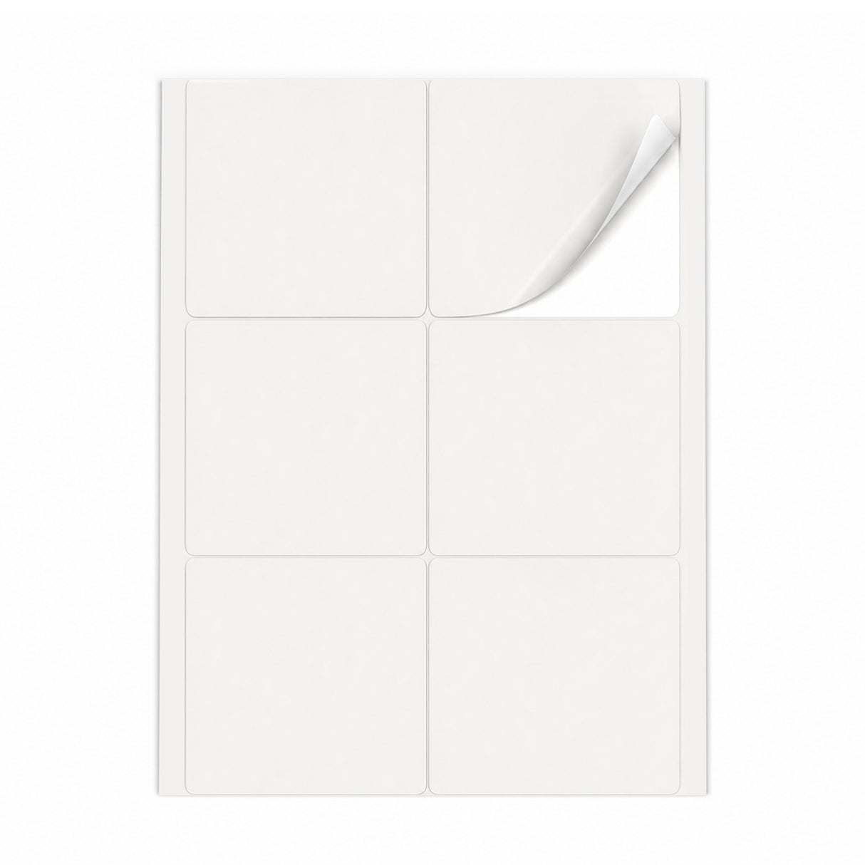 Witte etiketten pakketten L - 100 vel