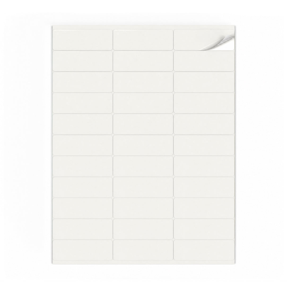 Witte etiketten pakketten S - 100 vel