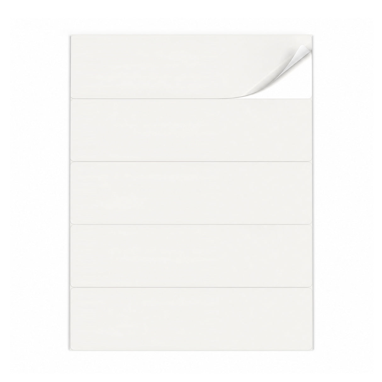 Witte etiketten pakketten L - 100 vel