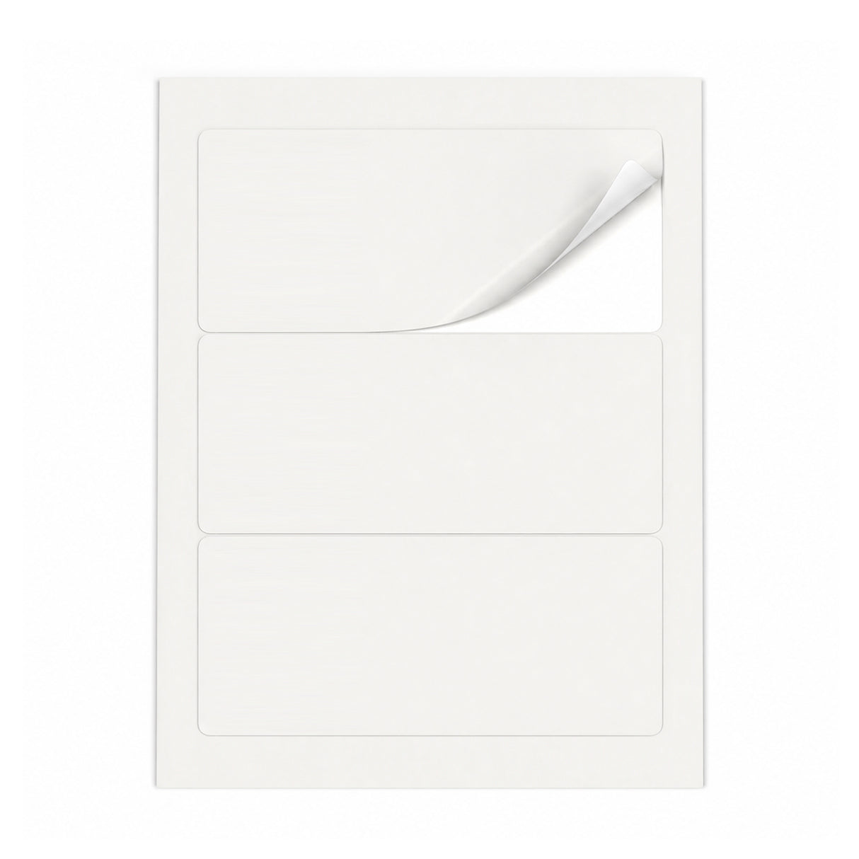 Witte etiketten pakketten L - 100 vel