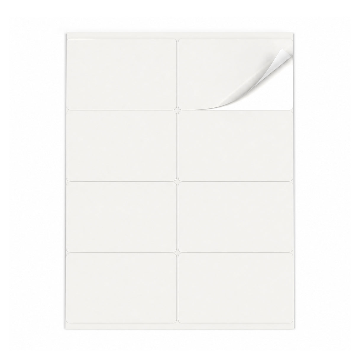 Witte etiketten pakketten ML - 100 vel
