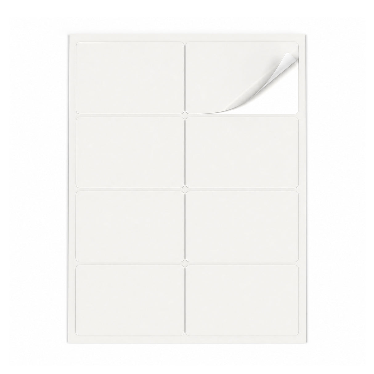 Witte etiketten pakketten M - 100 vel