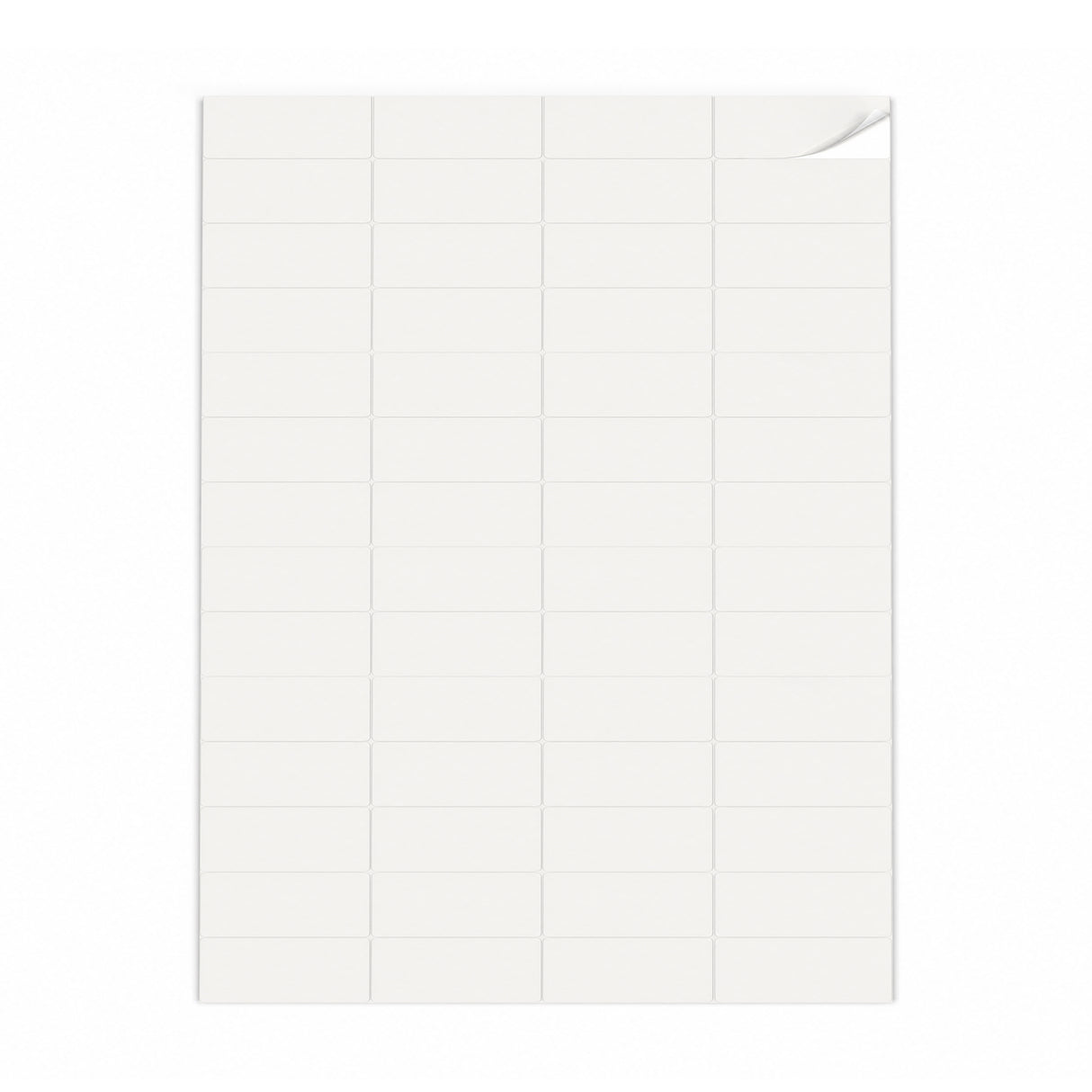 Witte etiketten pakketten XS - 100 vel
