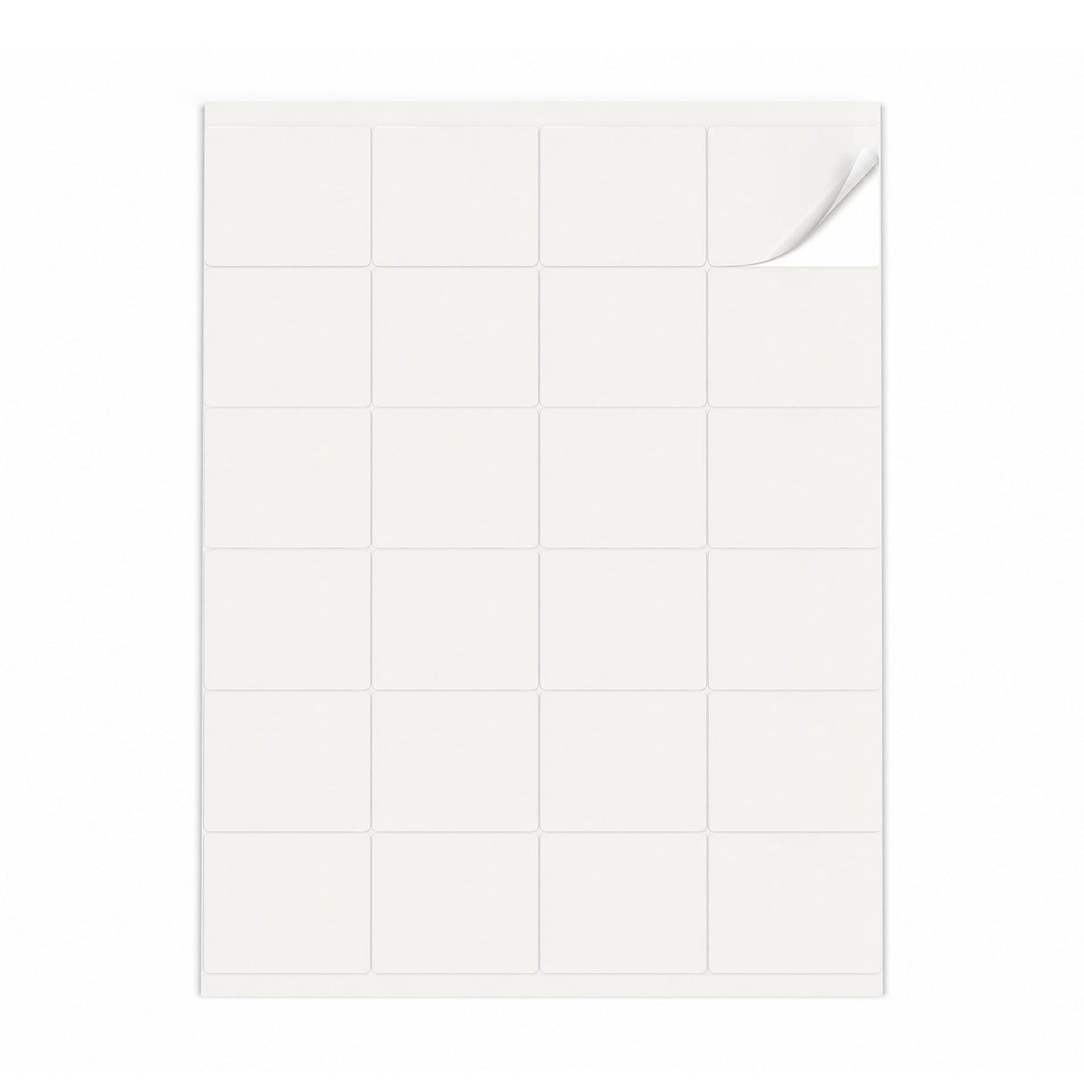 Witte etiketten pakketten S - 100 vel