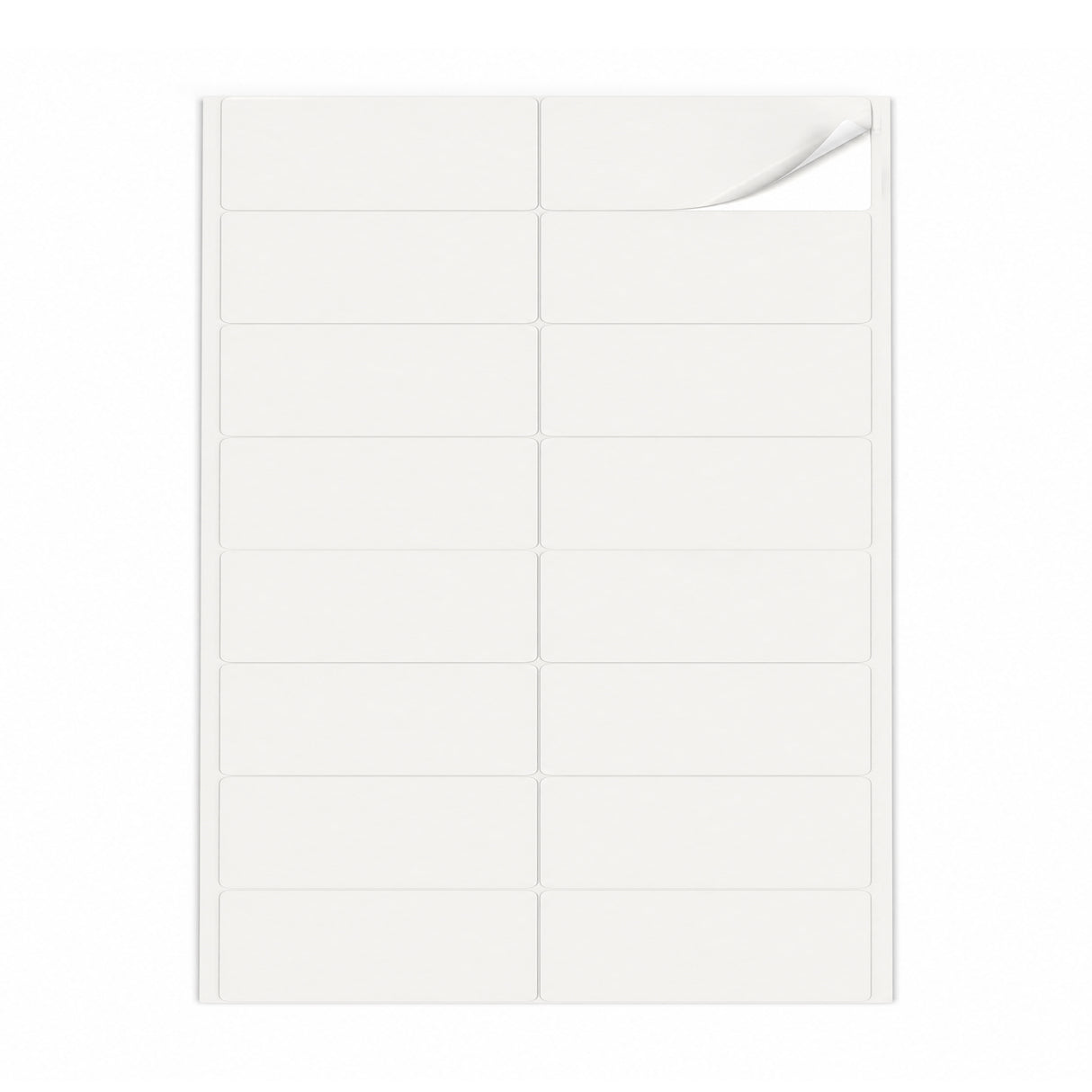 Witte etiketten pakketten M - 100 vel