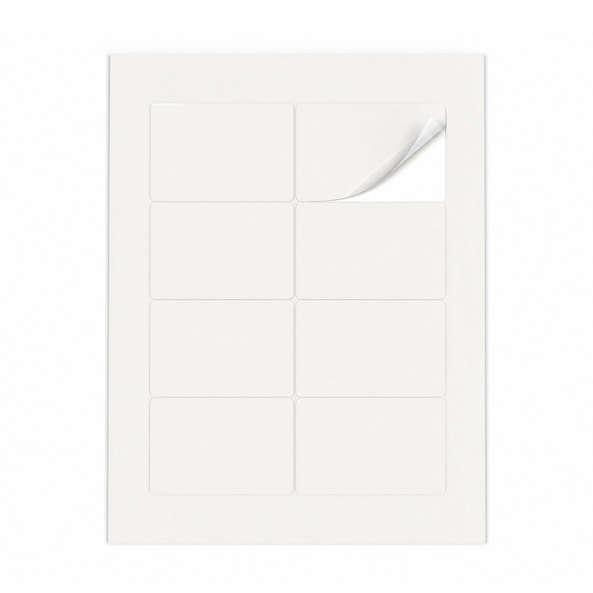 Witte etiketten pakketten ML - 100 vel