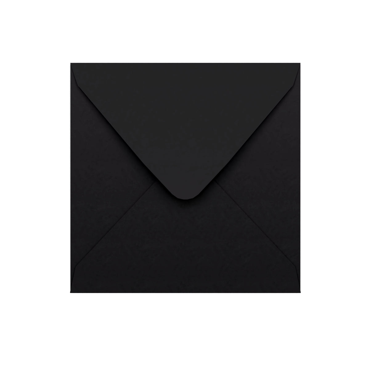Zwarte envelop met V-klep 155×155 mm
