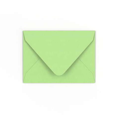 C7 Pale Green Gummed V-Flap Envelope (82 x 113mm)