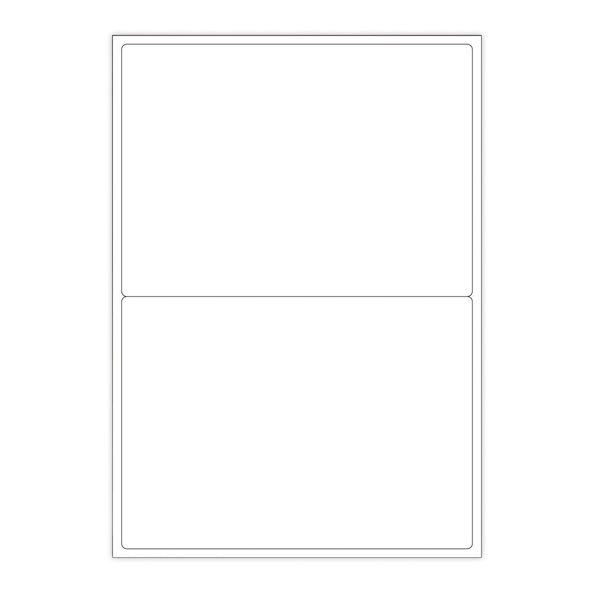 Witte klevende labels