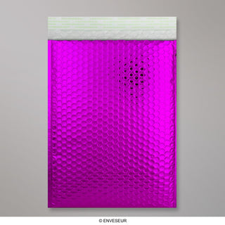 Glanzende metaalachtige luchtkussen enveloppen