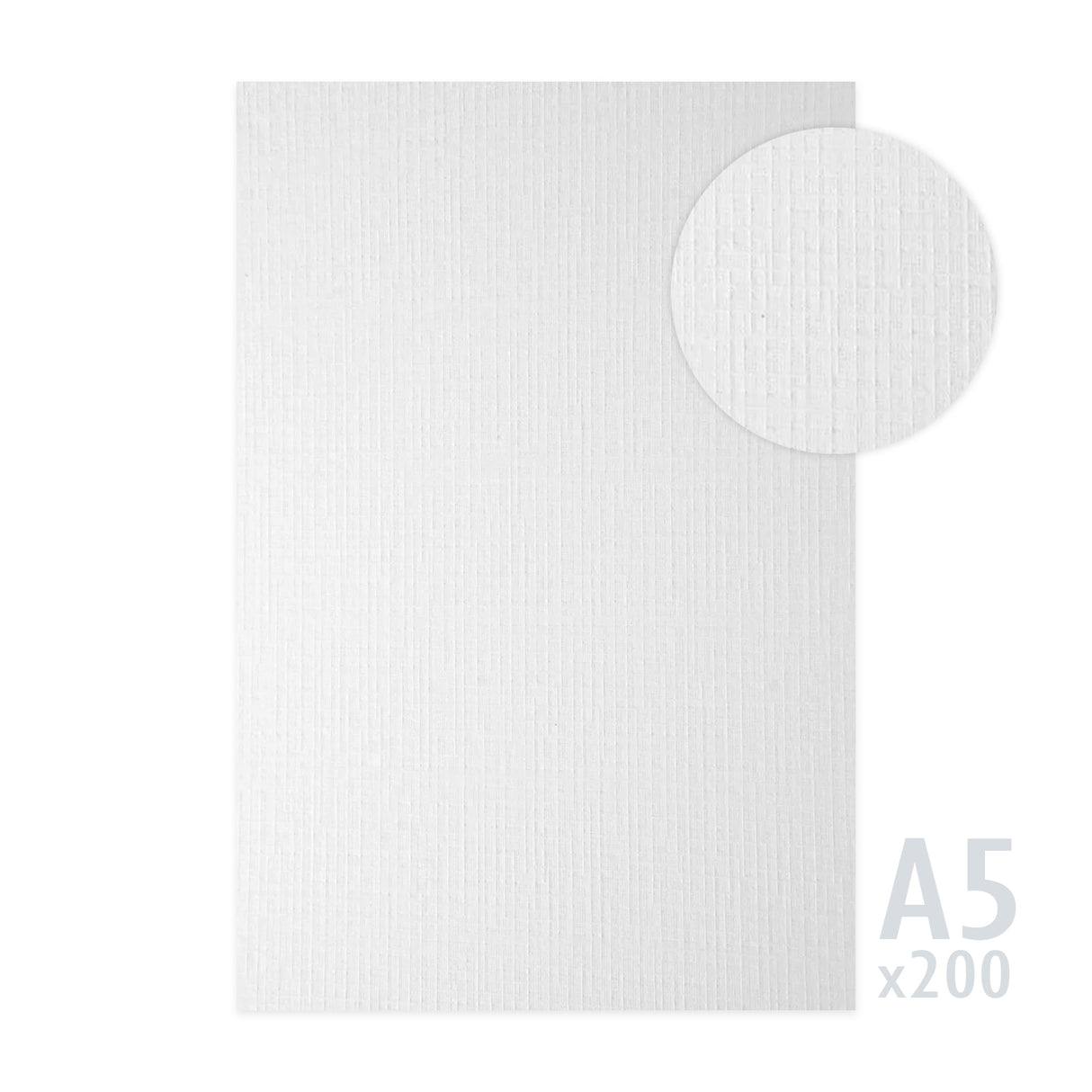 Wit geribd papier 185g/m²