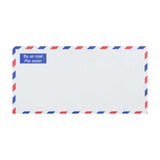 110x220 mm (DL) Luchtpostenvelop, gearceerde rand