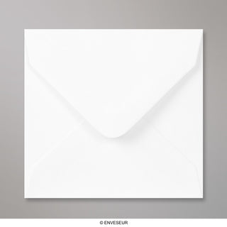 100x100 mm Witte envelop, vierkant, gegomd, zonder venster