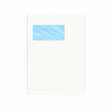 229x162 mm (C5) Witte envelop met verticaal venster