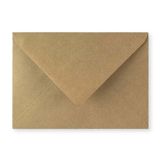 125x175 mm Bruin Geribbelde Envelop