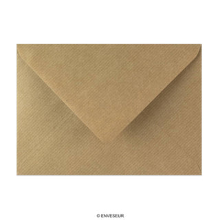 125x175 mm Bruin Geribbelde Envelop