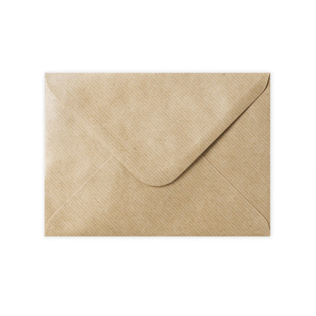 133x184 mm Bruin Geribbelde Envelop