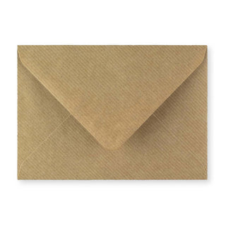 114x162 mm (C6) Bruin Geribbelde Envelop