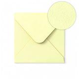 Ivoorkleurige Envelop met Hamerslagstructuur 155x155 mm