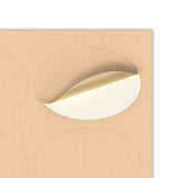 Ovale zelfklevende etiketten