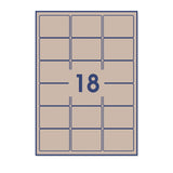 Rechthoekige zelfklevende etiketten