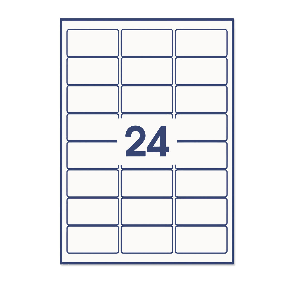 Rechthoekige zelfklevende etiketten