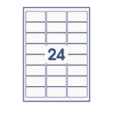 Rechthoekige zelfklevende etiketten