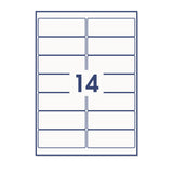 Rechthoekige zelfklevende etiketten